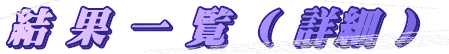 結 果 一 覧 （ 詳細 ） 