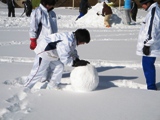 これぞ雪だるまの醍醐味！