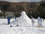 大きな頭が乗りました。